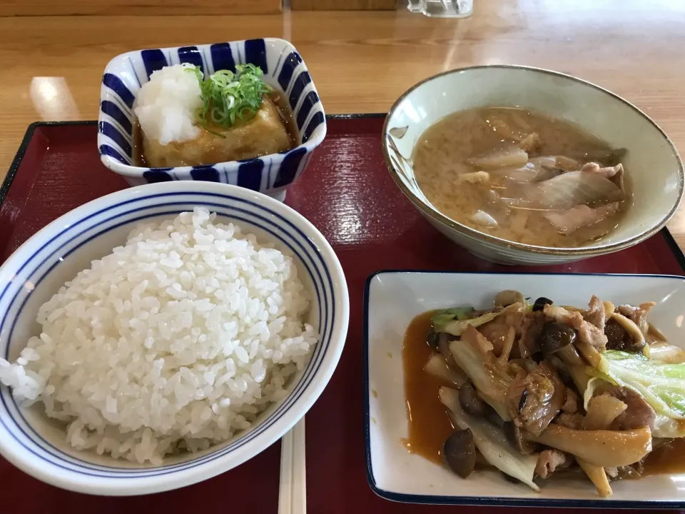 Snapdishの料理写真:揚げ出し豆腐と回鍋肉|手品先輩さん