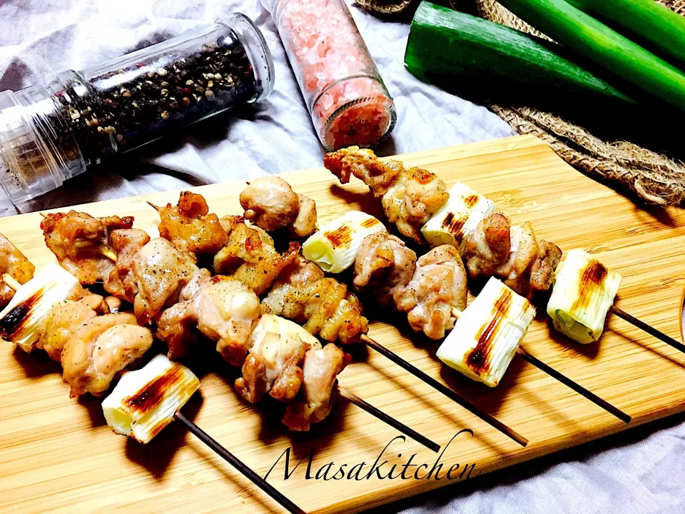 Snapdishの料理写真:Yakitori at night|Masakiさん