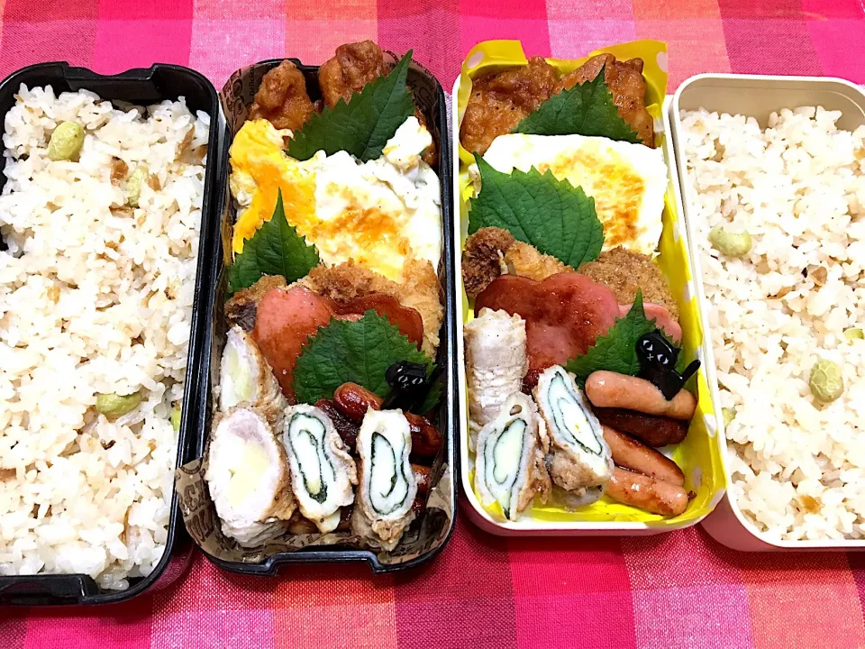 息子弁当@418.
娘弁当@90.|もりさん