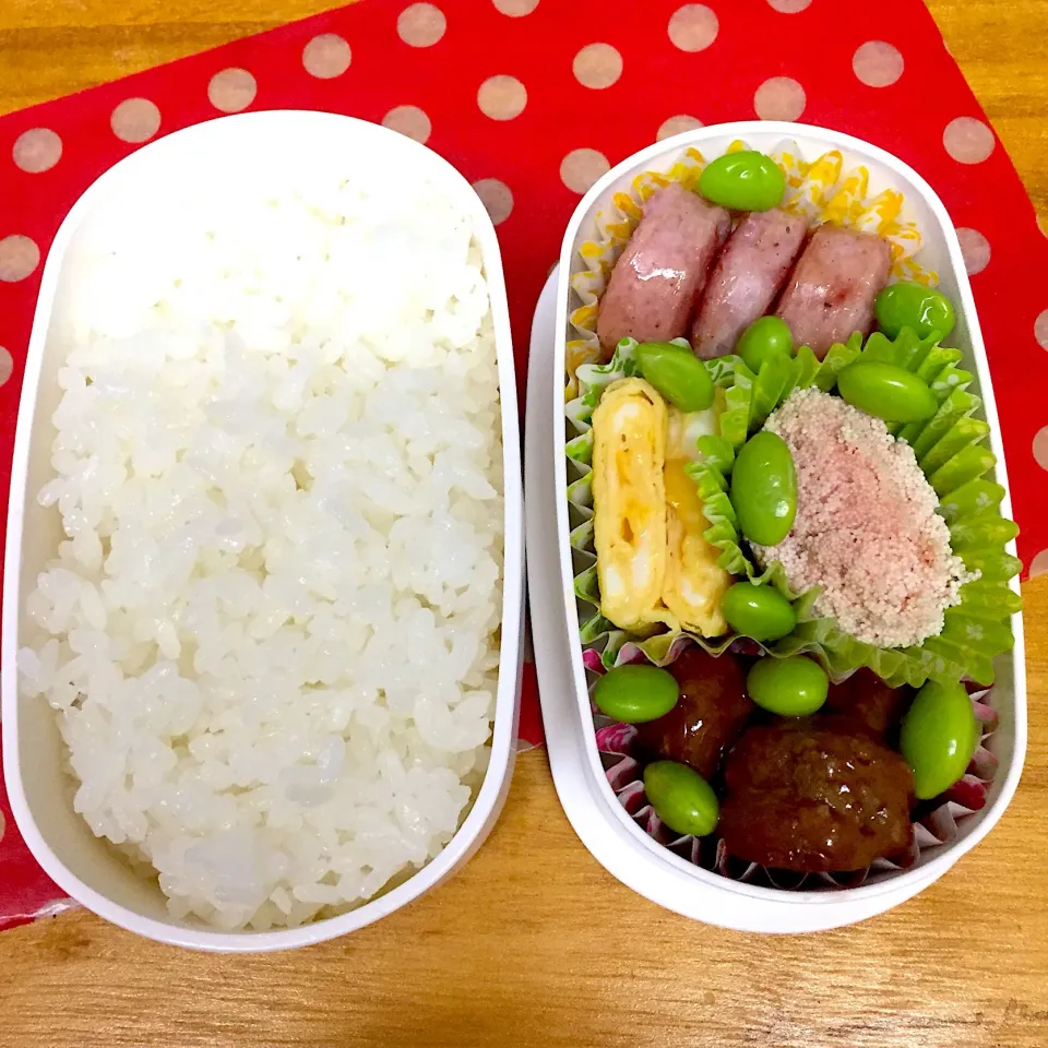 Snapdishの料理写真:中3娘お弁当♡
#牛乳アレルギー 
#ナッツアレルギー 
#お弁当|とんちゃさん