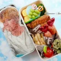 防弾少年団『ジミン/지민/Jimin』弁当
 #オブラートアート
 #似顔絵弁当
 #中学生弁当