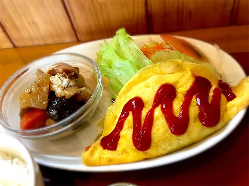 オムレツと煮物|茶一郎さん