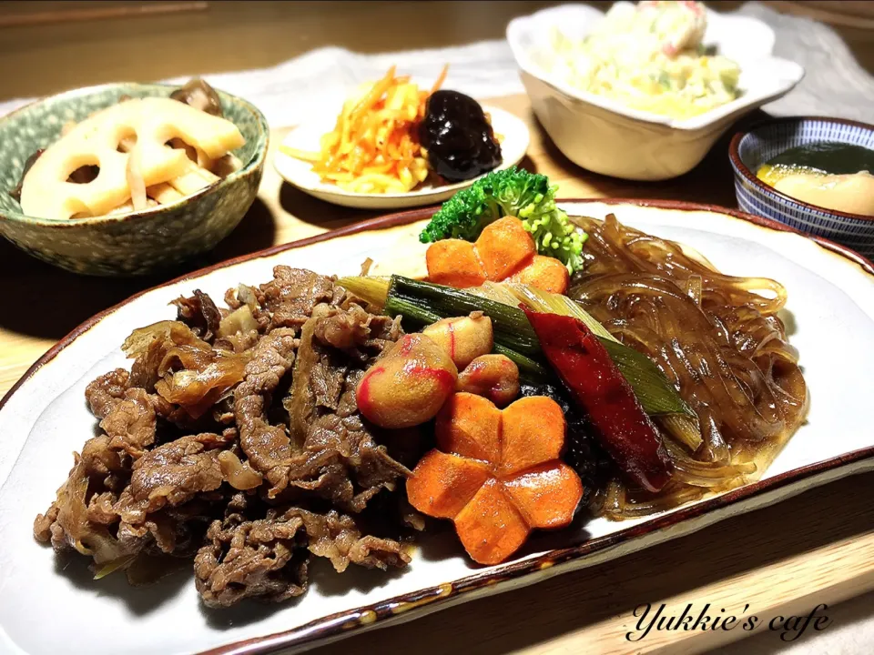 カサ増しすき焼き😋 のワンプレご飯♡|ぐぅぐママ（Yukkie）さん