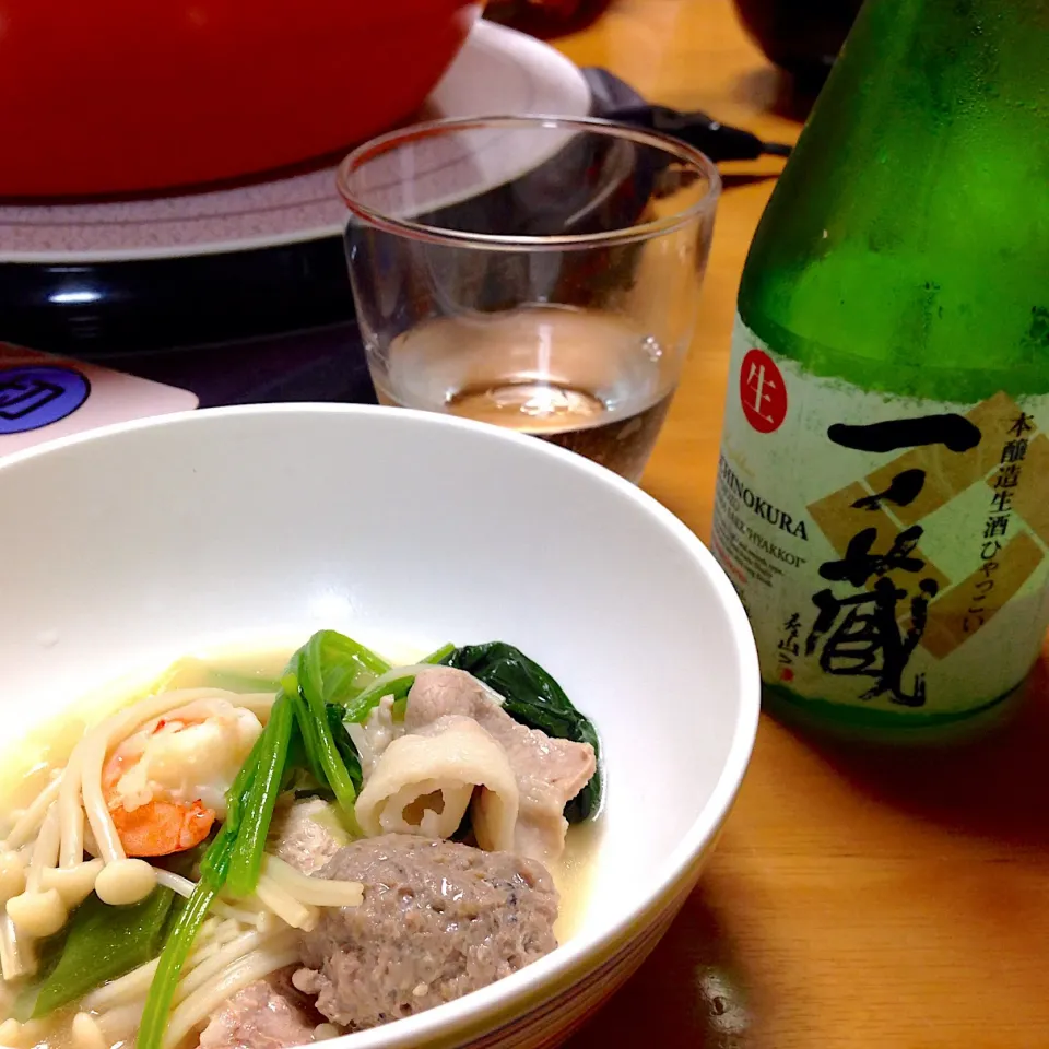 １０月２日
１日遅れの日本酒🍶の日は
今シーズン初の鍋🍲でした|Yu Yu mamaさん