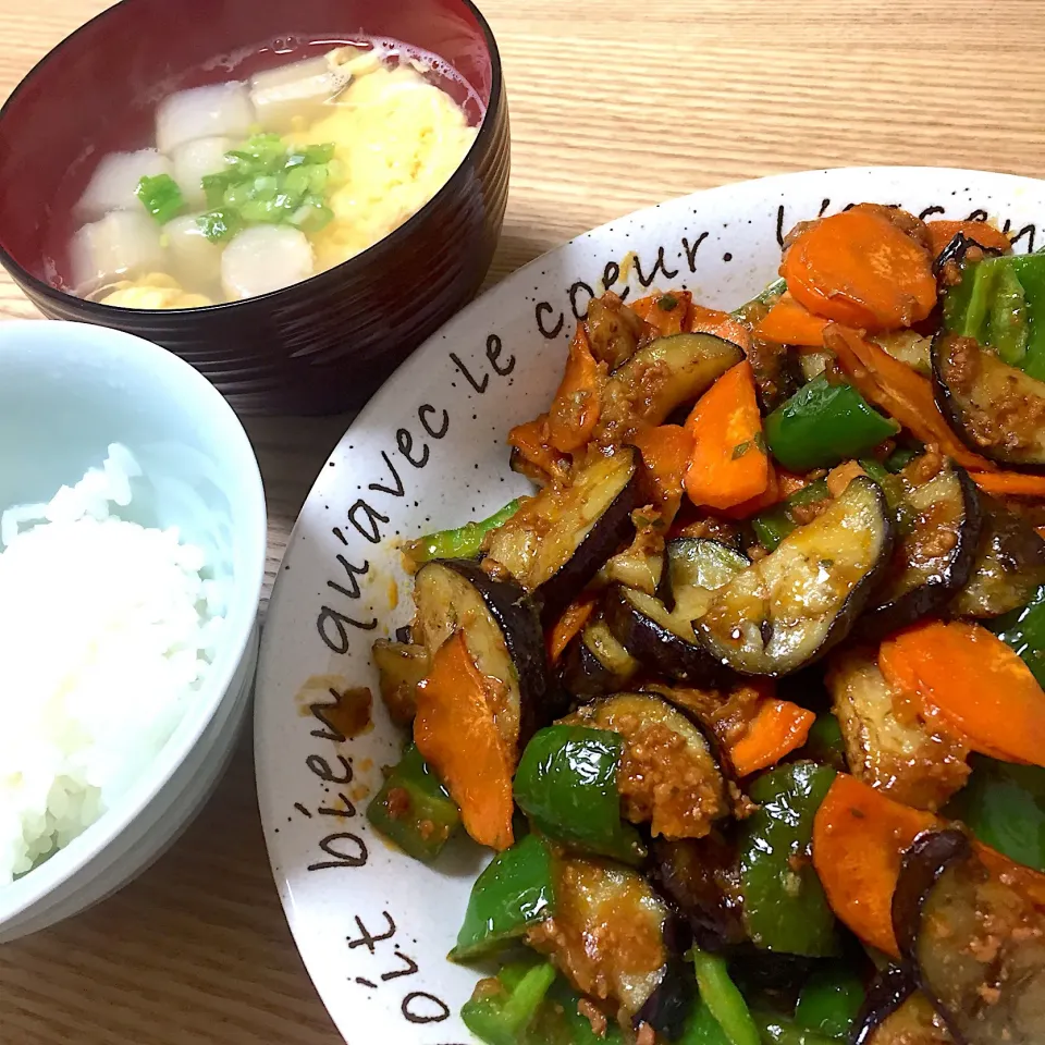 夜ご飯は麻婆茄子☺︎|むさけんさん