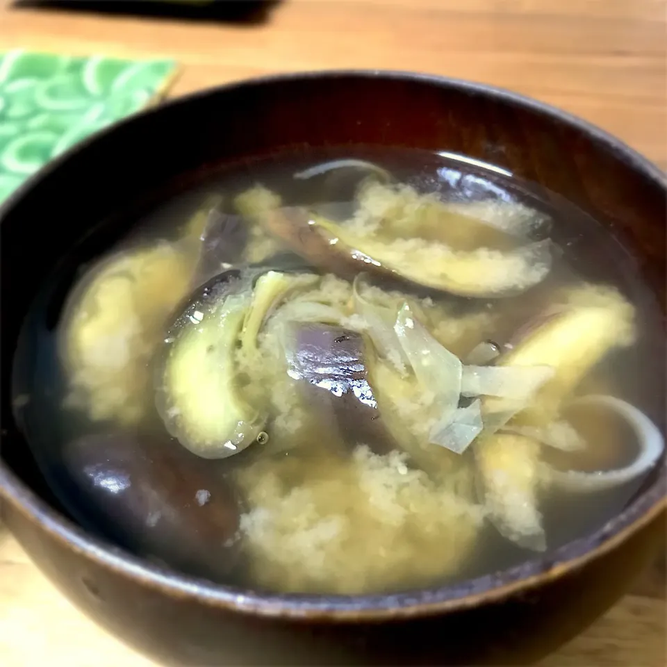 茄子と茗荷のクミン味噌汁|長谷川裕子さん