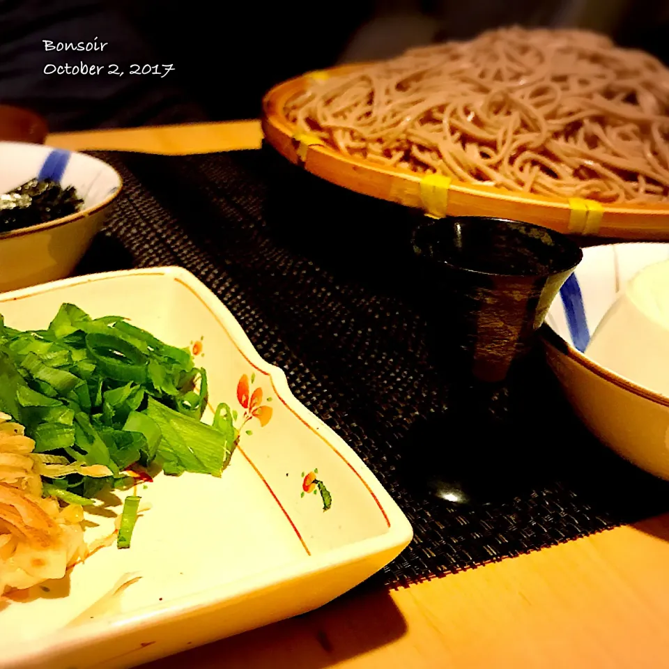 お蕎麦
枝豆豆腐の岩塩添え(お醤油なしで
茶碗蒸し|yasuko murakamiさん