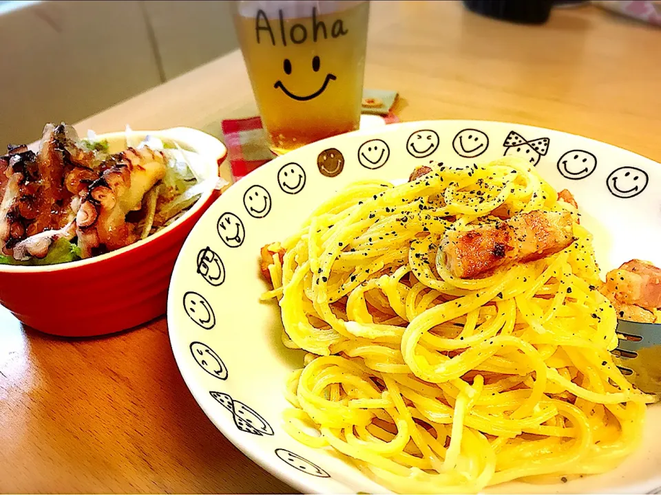 Snapdishの料理写真:#カルボナーラ #スパゲッティ|ikuさん