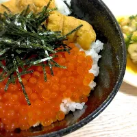 生筋子から作った自家製いくら丼！|のぎたさん