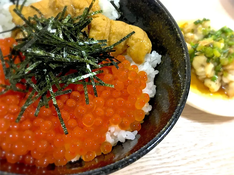 生筋子から作った自家製いくら丼！|のぎたさん