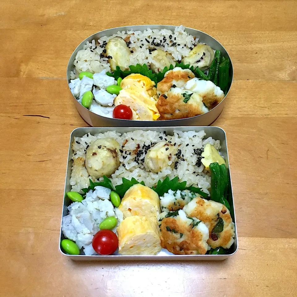 Snapdishの料理写真:栗ごはん弁当(*^^*)|sachiさん