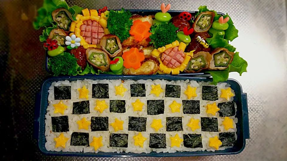 Snapdishの料理写真:遠足弁当 #息子弁当 #|kitchentomokoさん