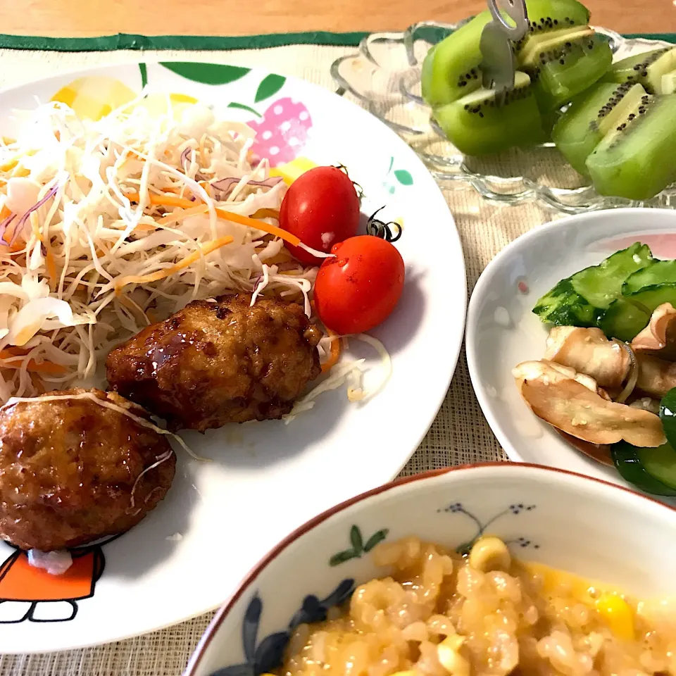 卵かけトウモロコシご飯（最高❣️）のるすメシ|momo2067さん