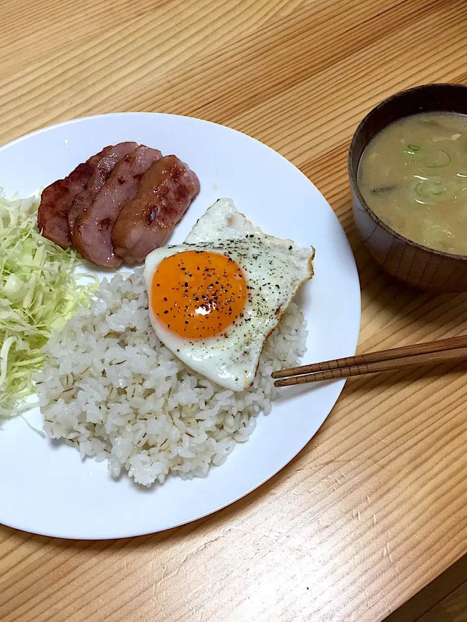 自分朝ごはん🍚|くーさんさん