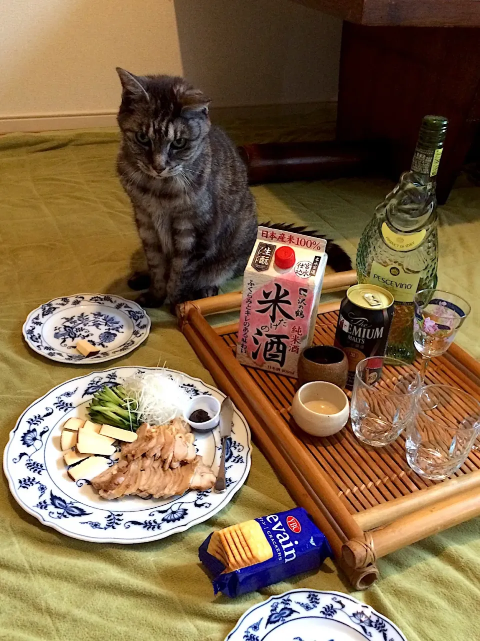 沢の鶴さんの米だけ酒で、雨の日はひるから、ゆったり|cherさん