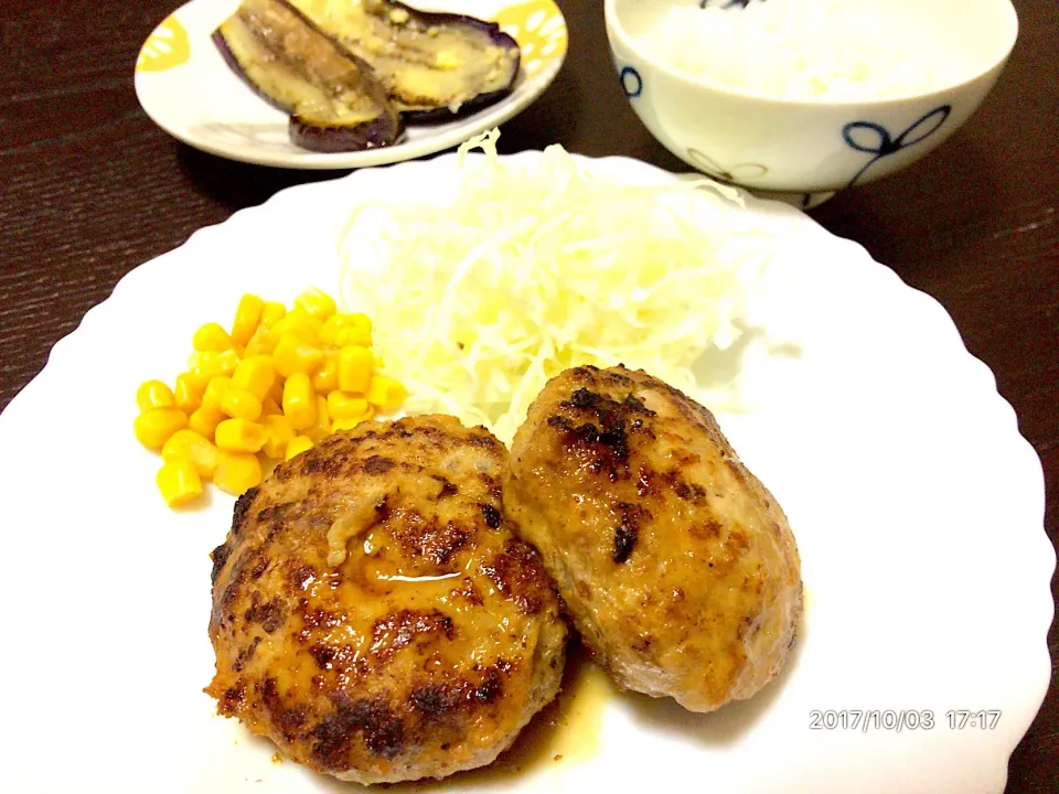 Snapdishの料理写真:ぽん酢ハンバーグの晩ごはん
#晩ごはん #ディナー #dinner #ハンバーグ|翡翠さん