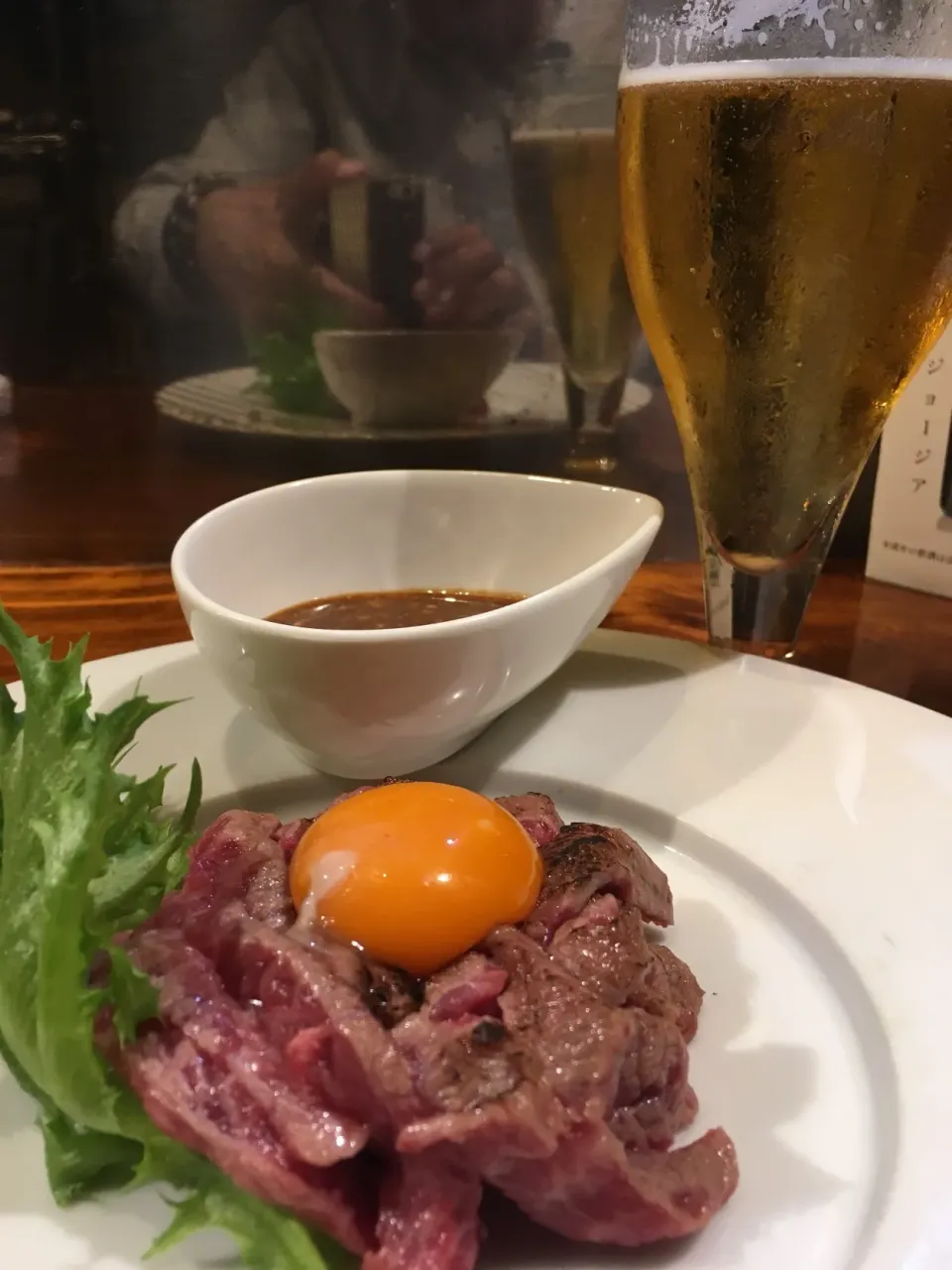 Snapdishの料理写真:牛肉のユッケ|蝶のさん