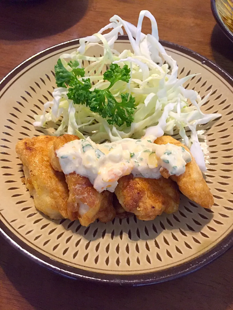 モーニングフォト♪  朝からガッツリ食べることもある。チキン南蛮。|ごっちさん