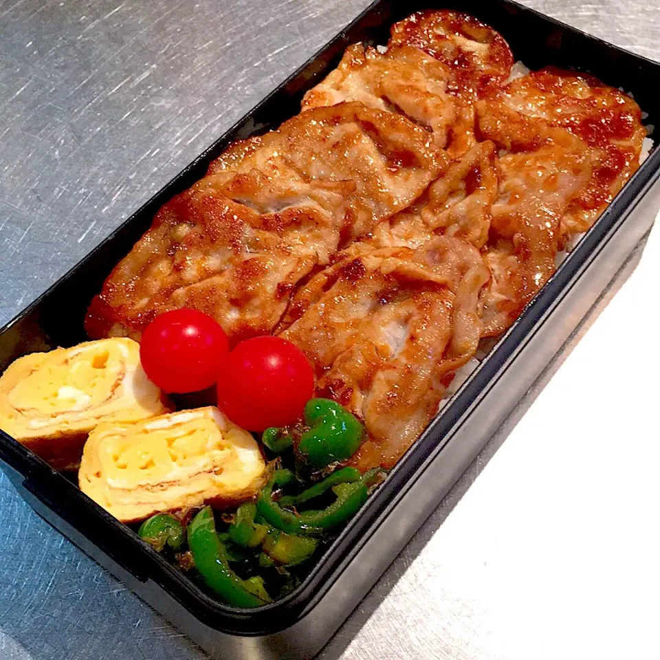 10/4 しょうが焼き弁当|すずちゅんさん