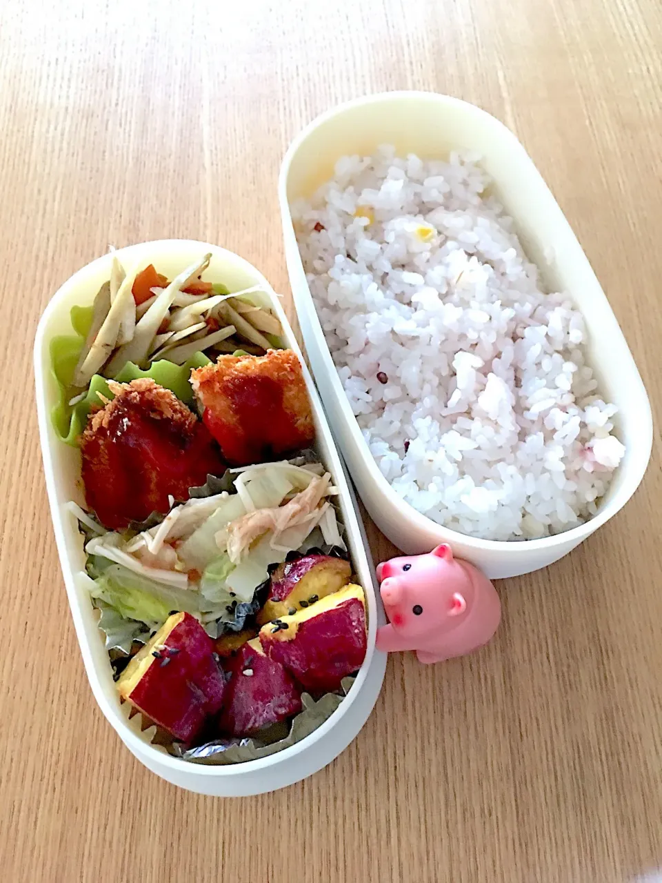 Snapdishの料理写真:チキンカツ弁当♪|ひめカフェさん