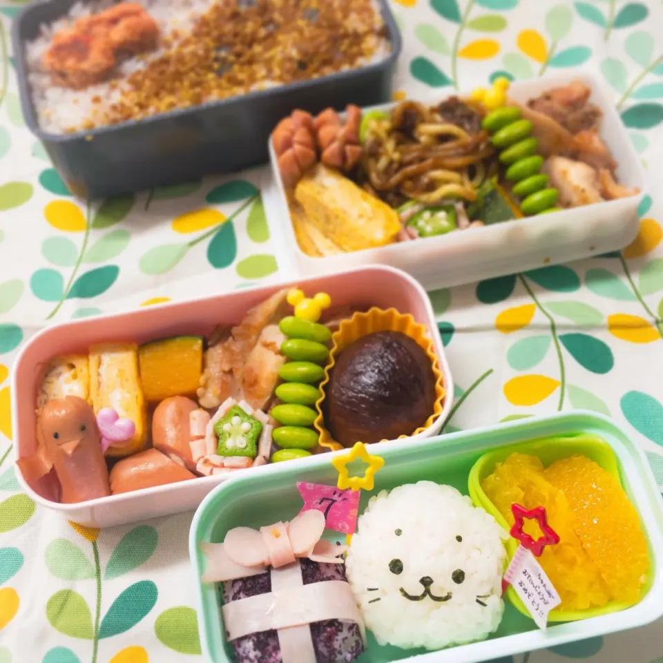 Snapdishの料理写真:お誕生日のしろたん弁当🍱|hari-co ＊ はりこさん