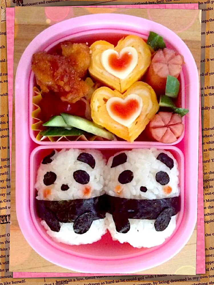 Snapdishの料理写真:子どものお弁当＊パンダ|yukikiさん