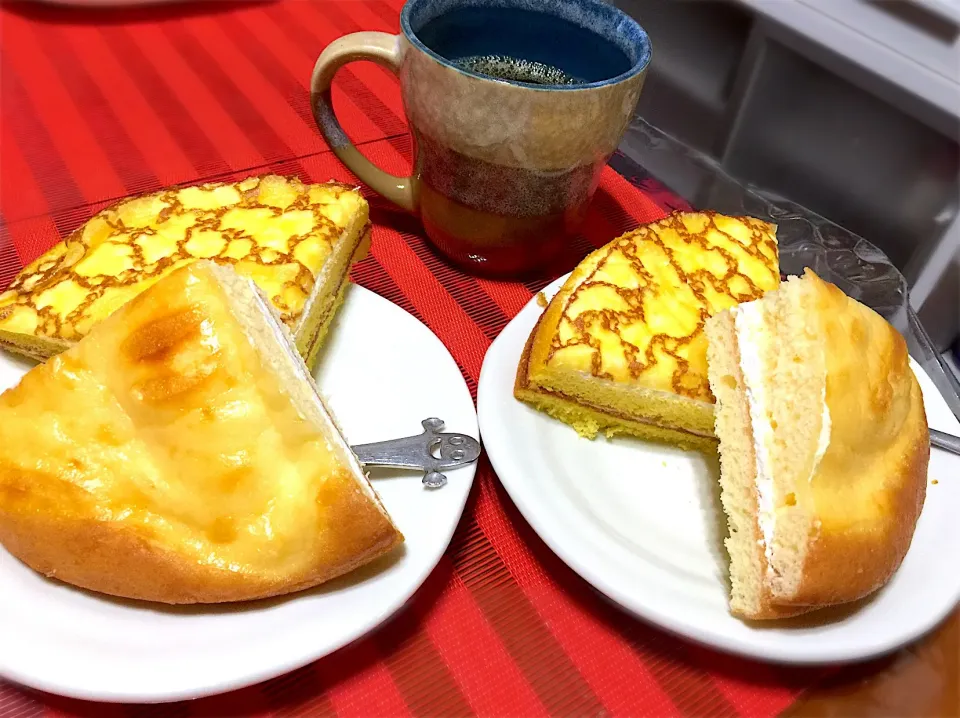 ベイクドチーズケーキ🧀🍰&安納芋クレープケーキ🍠🍰|マニラ男さん