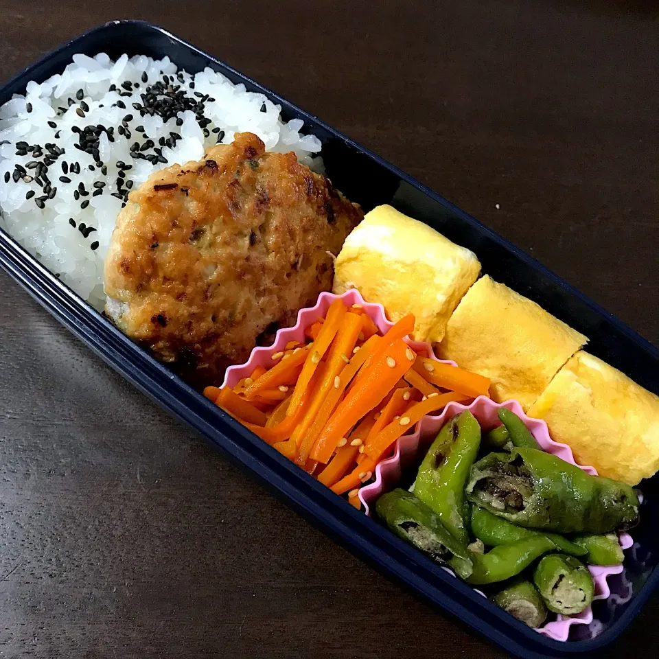 Snapdishの料理写真:鶏つくねバーグ弁当|あやさん