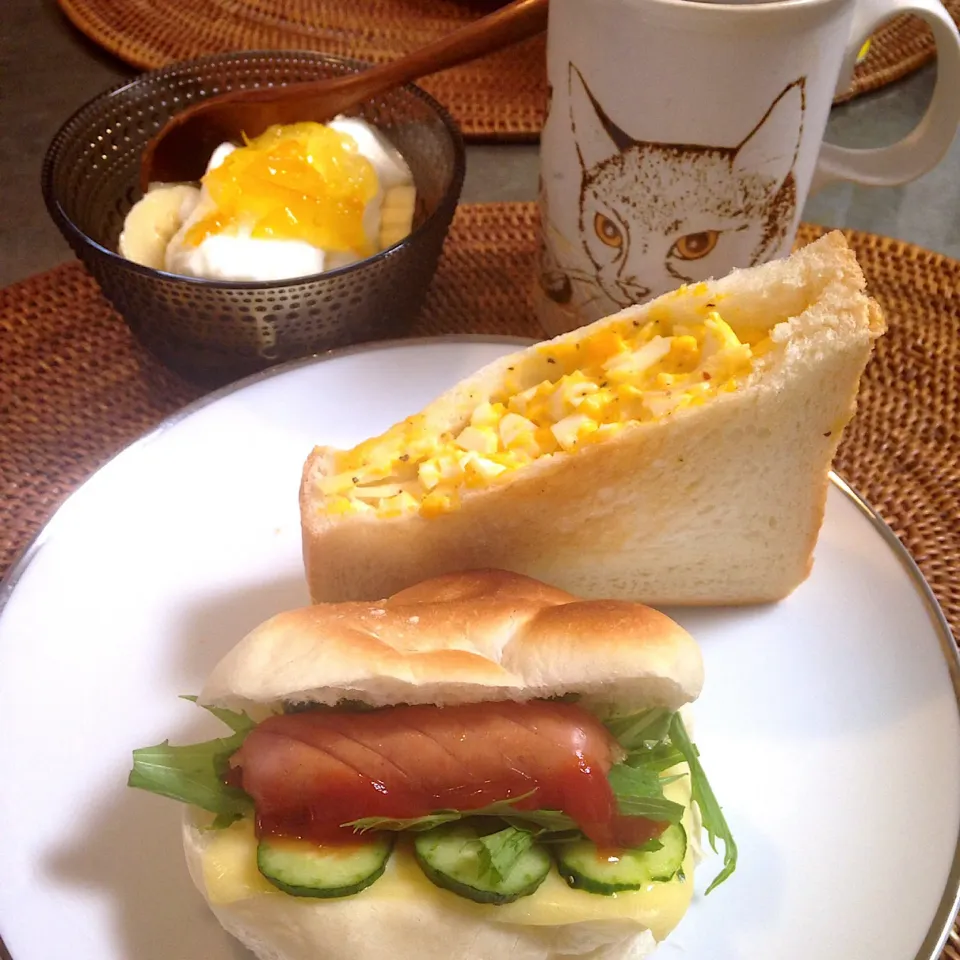 Snapdishの料理写真:朝ごぱん(ﾟ∀ﾟ)|nao子さん