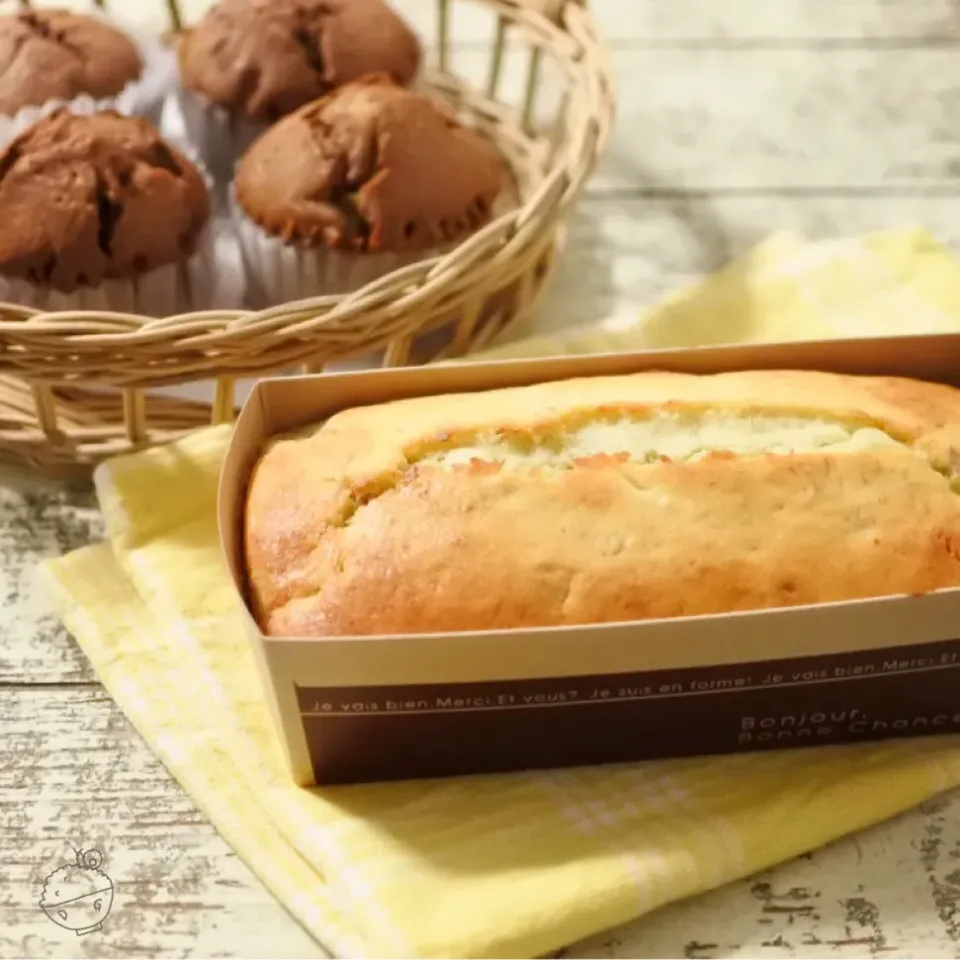 カラメルバナナのケーキ・チョコマフィン|でんでんむしごはんさん