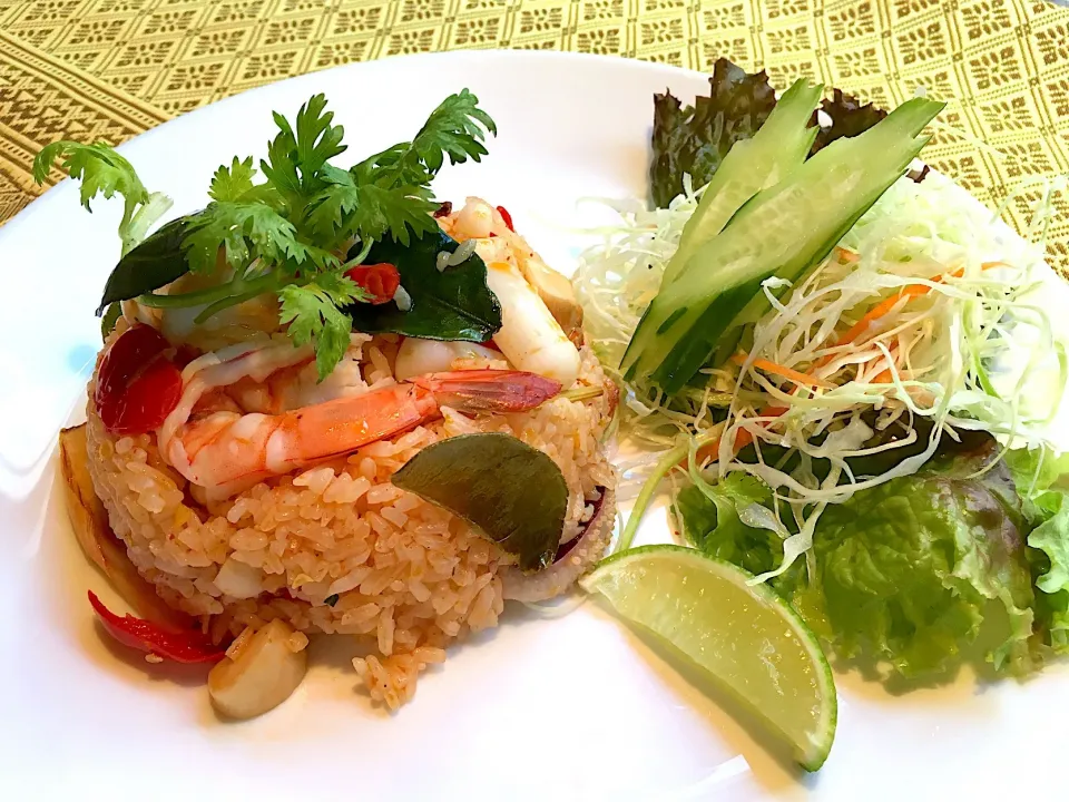 トムヤンクンチャーハン"ข้าวผัดต้มยำกุ้งจ้า"😋🌶🦐🍚🇹🇭by:Little Bangkok kyobashi|Porr Ishidaさん