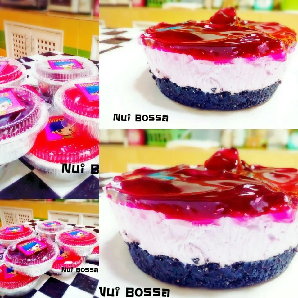 "Blueberry Cheese Pie(Cake)"💚💛😀|nuibossa fb.Nui Bossaさん