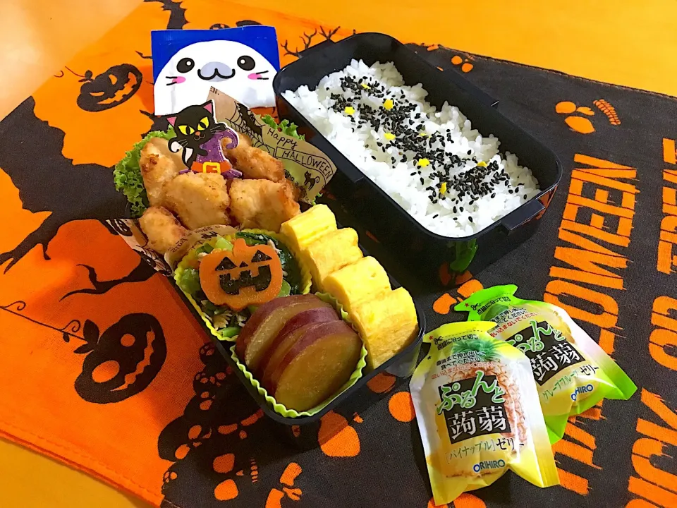 娘用❃中学部活弁当～塩麹唐揚げ弁～#ハロウィン弁当|tokkoさん