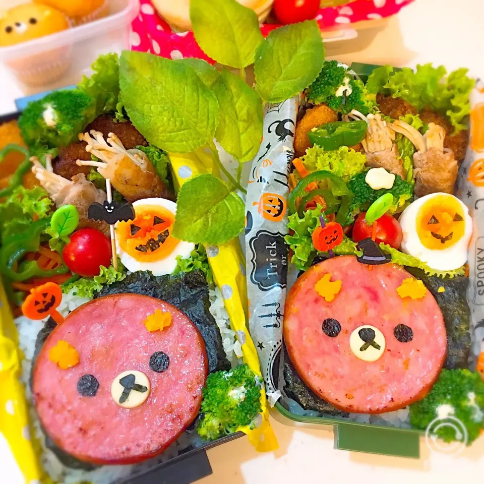 リラックマʕ•ᴥ•ʔハムステーキ弁当|せいこさん