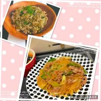 まるまちゃんの料理   春雨と挽肉の炒め煮&高菜入り春雨炒め