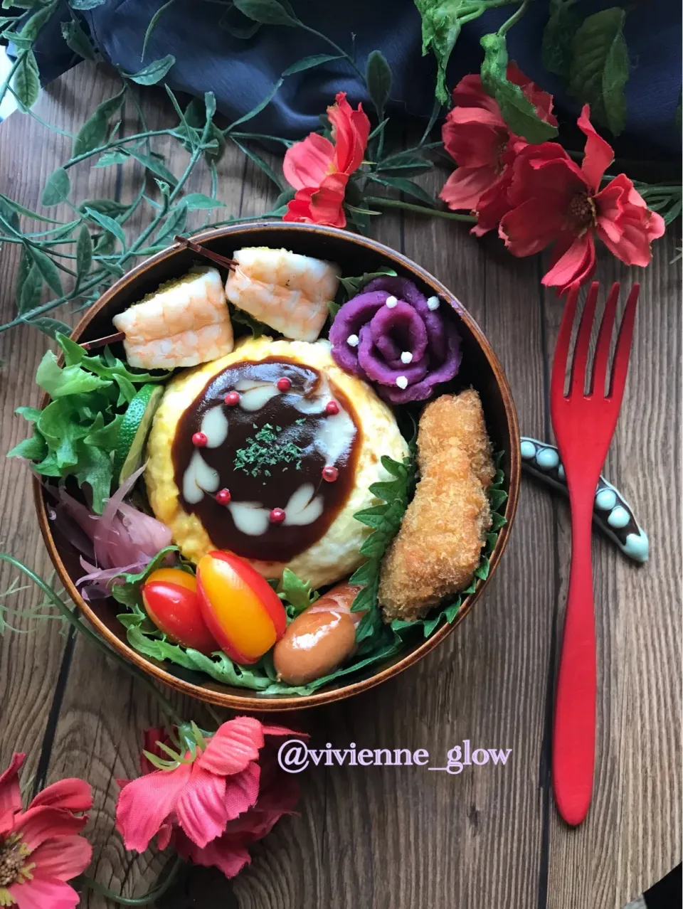 オムライス弁当|vivienne_glowさん