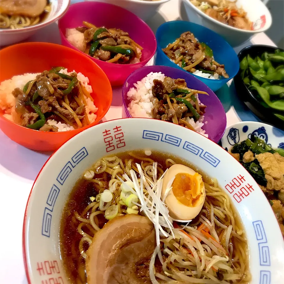 ラーメン  チンジャオロース丼|Yukie Sakuraiさん