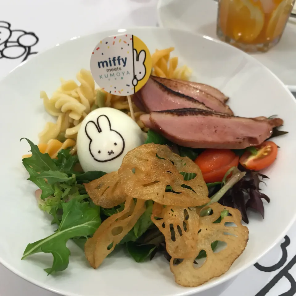 Smoked duck with cold pasta miffy#|sgさん