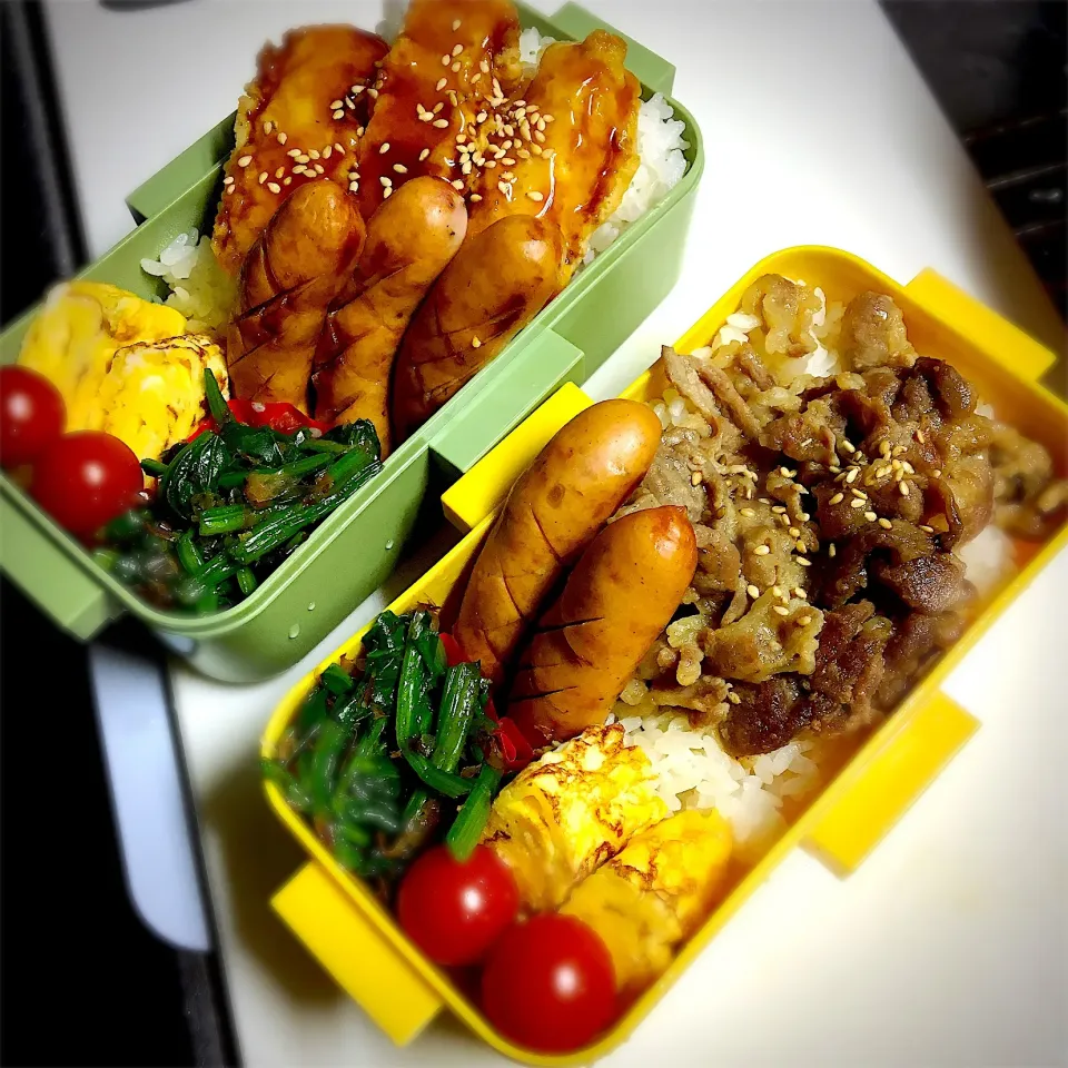 #お弁当 #お昼ご飯 #甘い卵焼き 

10.7 主人と息子部活弁当🍱🍱
早起きさん頑張れ👍|renharuruさん