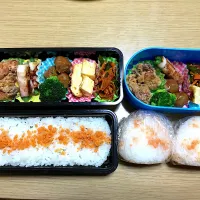 Snapdishの料理写真:息子・娘弁当|エミさん