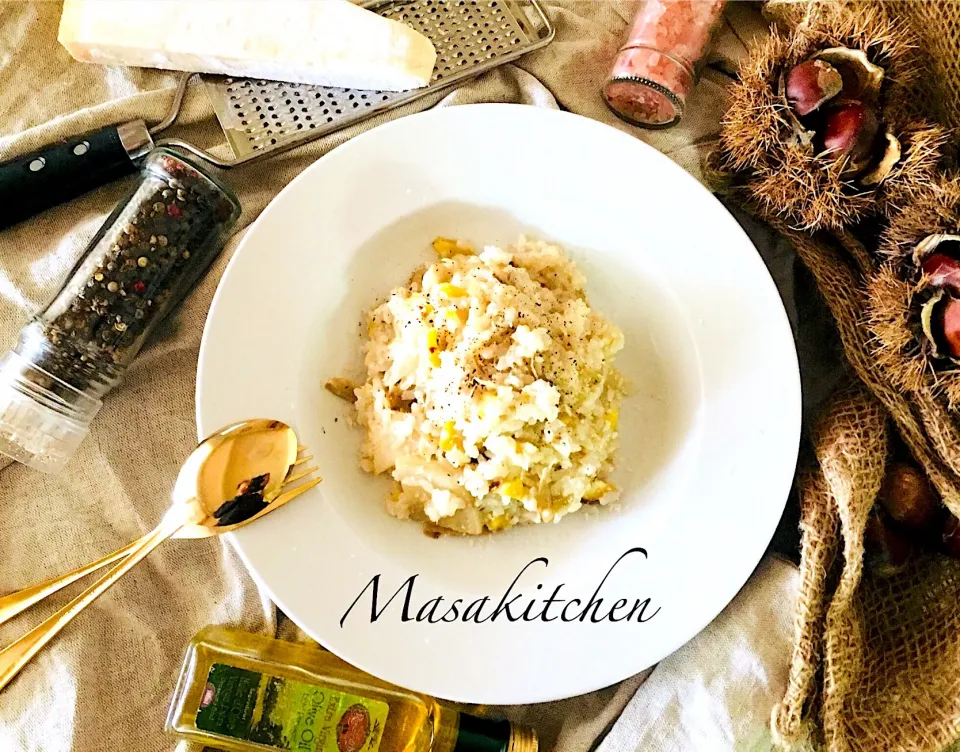 Chestnuts& burdock risotto|Masakiさん