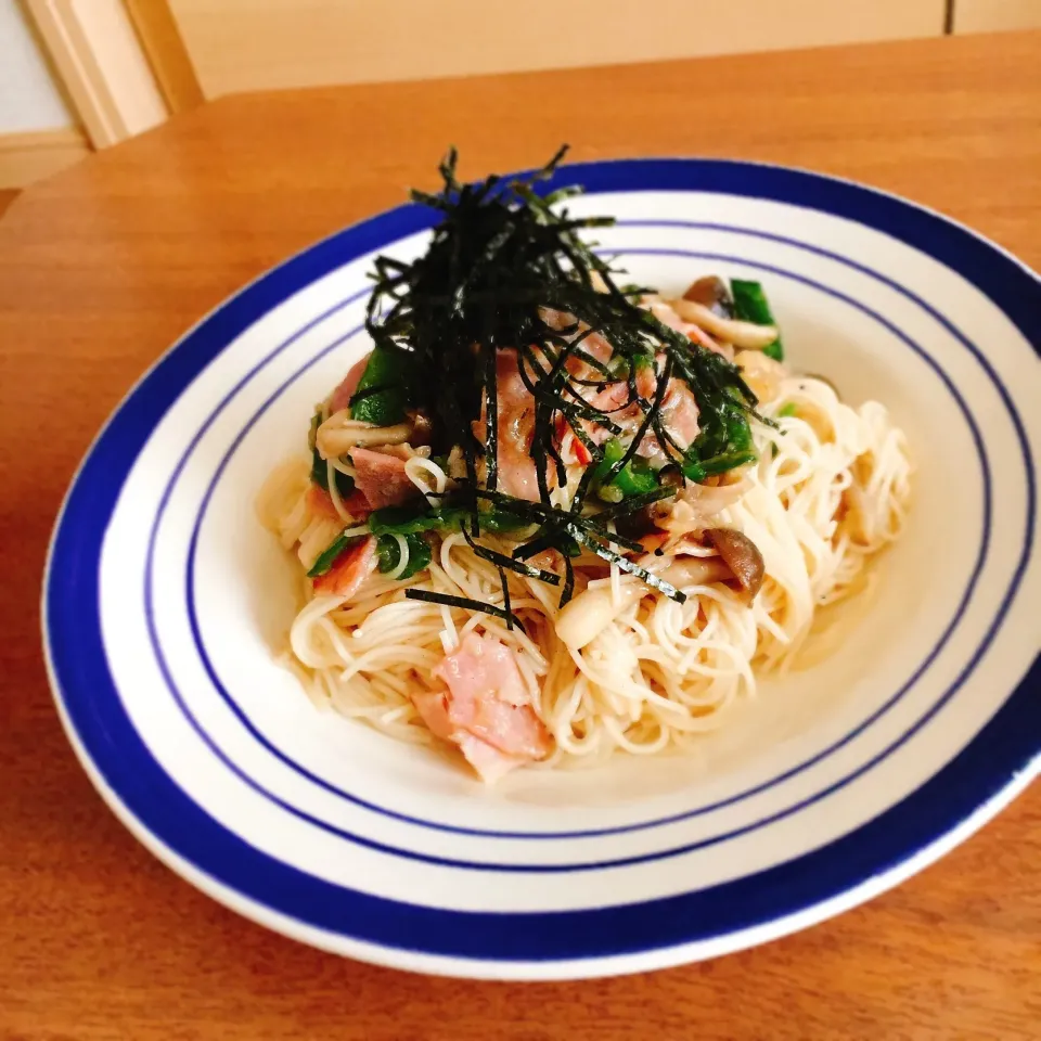 #焼き素麺 #醤油 #ブラックペッパー #にんにく #ガーリック #ありあわせ|Mimさん