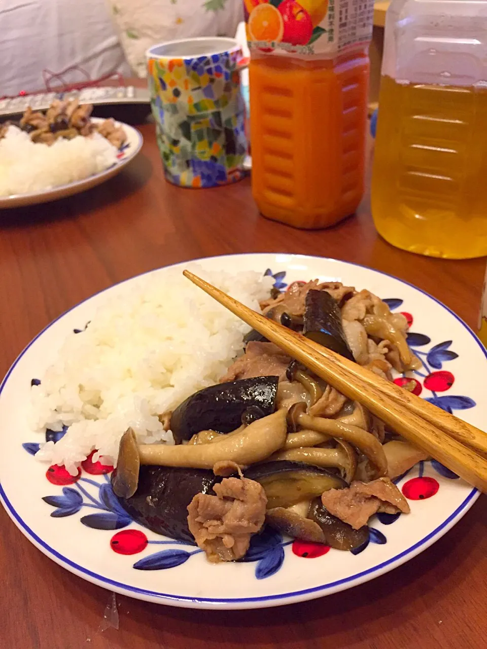 豚肉、茄子、しめじの炒め物|さあやさん