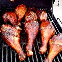 My Family is grilling Preparing for Hurricane Nate 💨💨My Uncle Smoked Turkey legs ♥ #Turkey #BBQ #BBQ/Picnic #Main dish #Meat/Poultry ♥