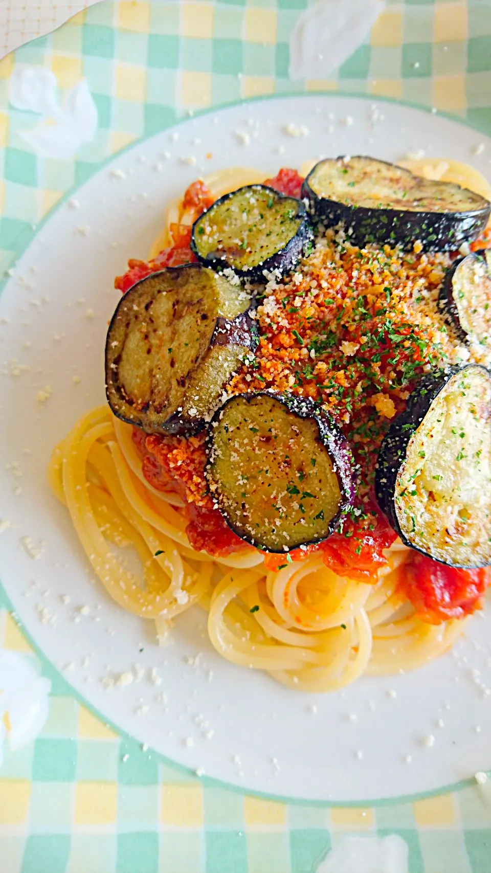 🍆焼きナスのミートソースパスタ🍅|じょうさん