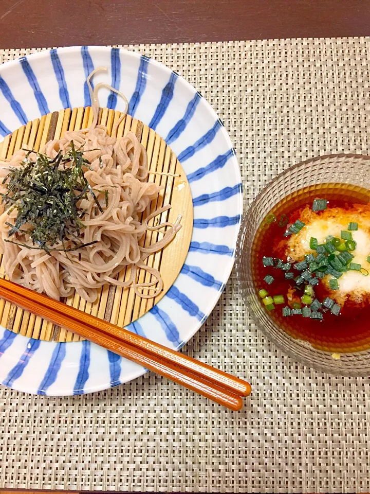 蕎麦。とろろ芋。|りょうさん