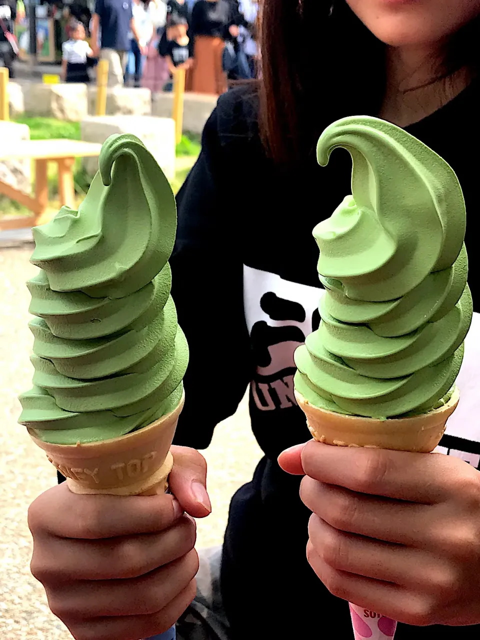 Kyoto macha/green tea soft cream|Babyluv Cabrera Ocampoさん