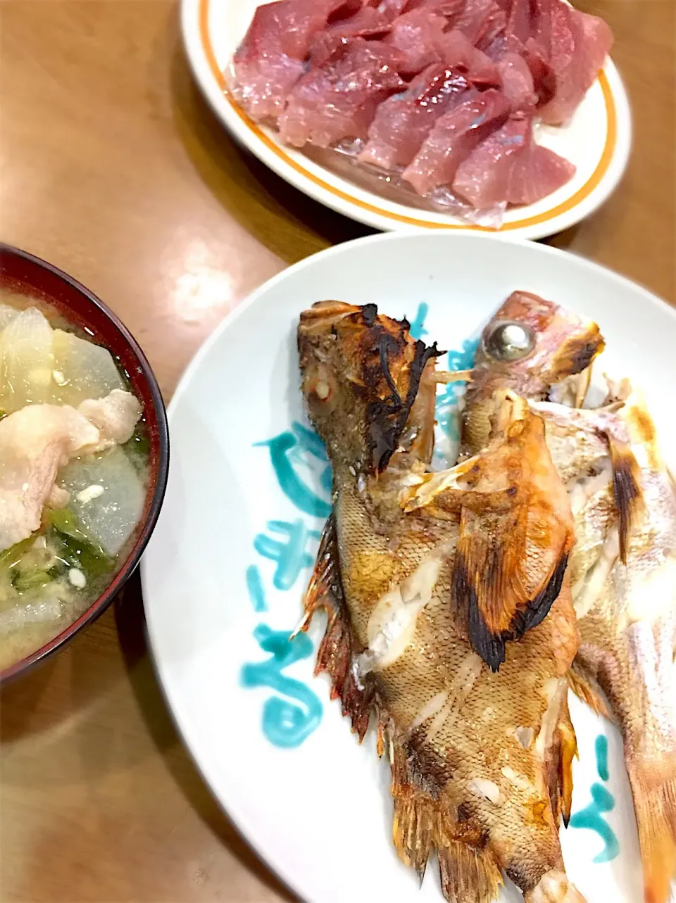 Snapdishの料理写真:きじはたと鯛の塩焼き|さくらんぼさん