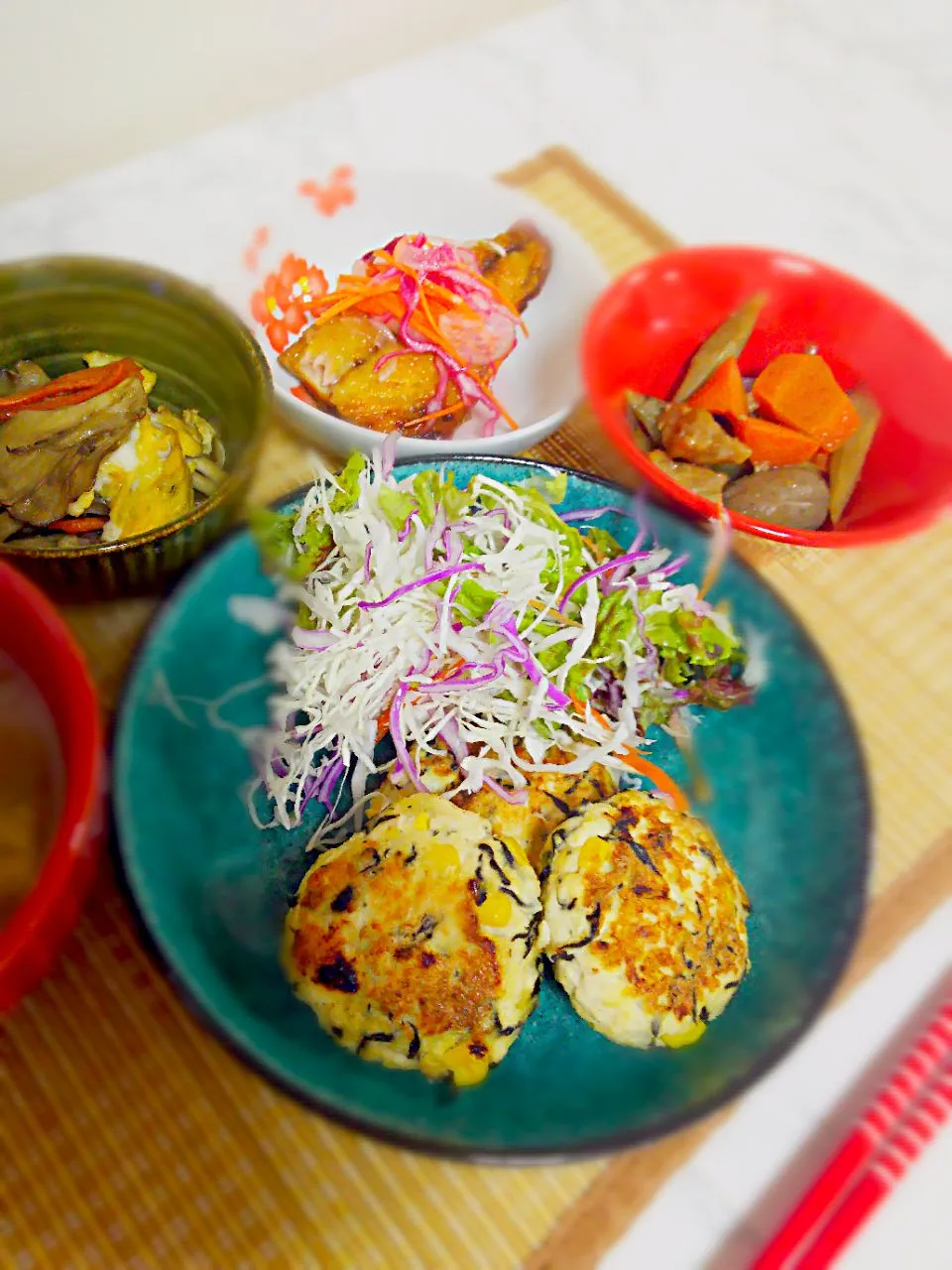 豆腐ハンバーグ☆塩鯖の南蛮漬け☆筑前煮|わかなさん