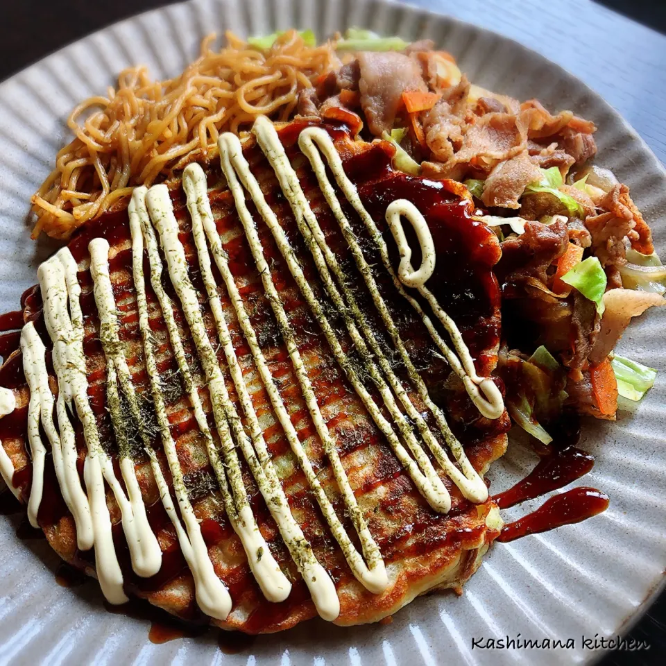 お好み焼きと焼きそば😋🍴|Kashimanakitchenさん